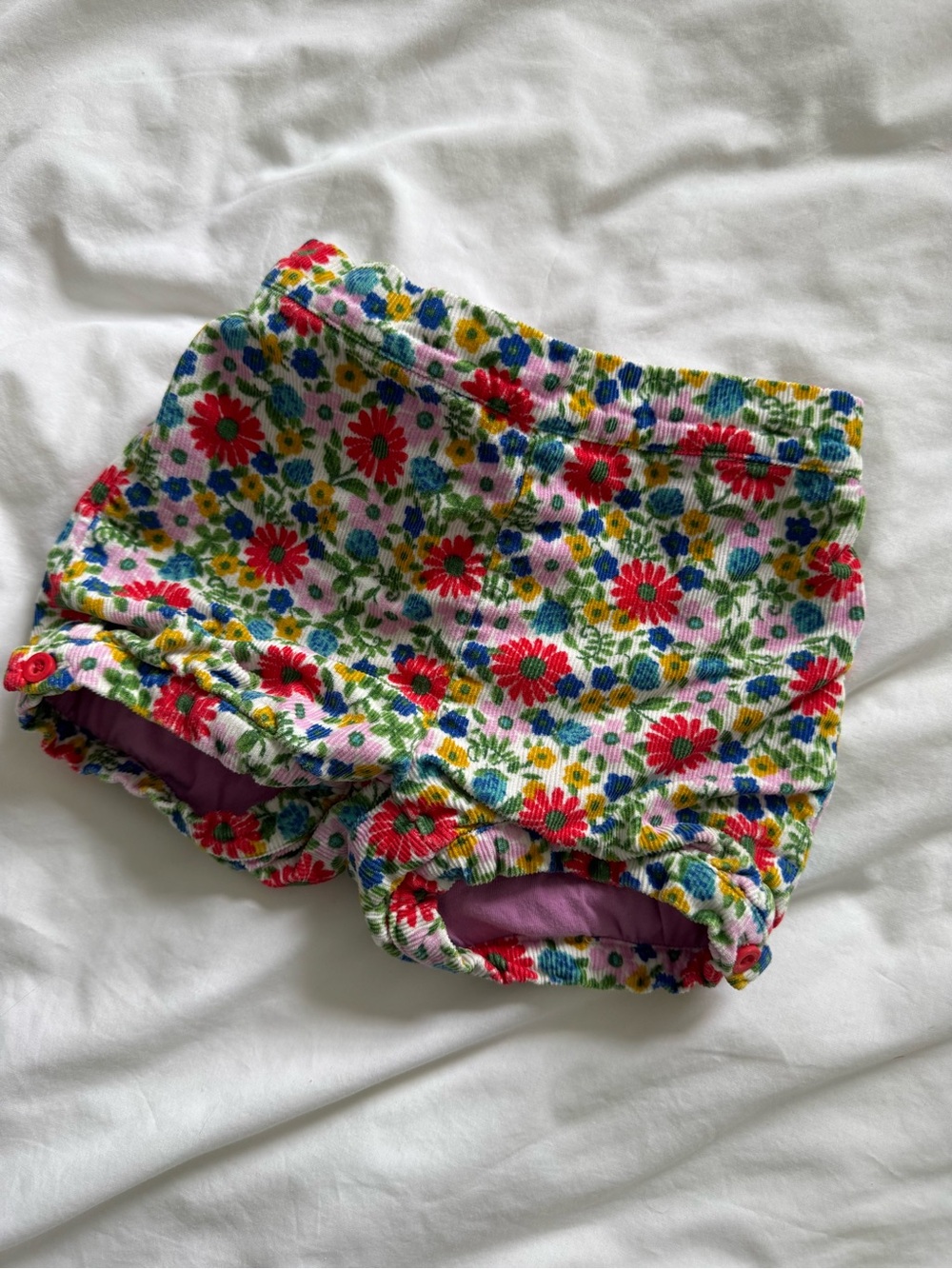 💐Baby Boden Floral Corduroy Shorts